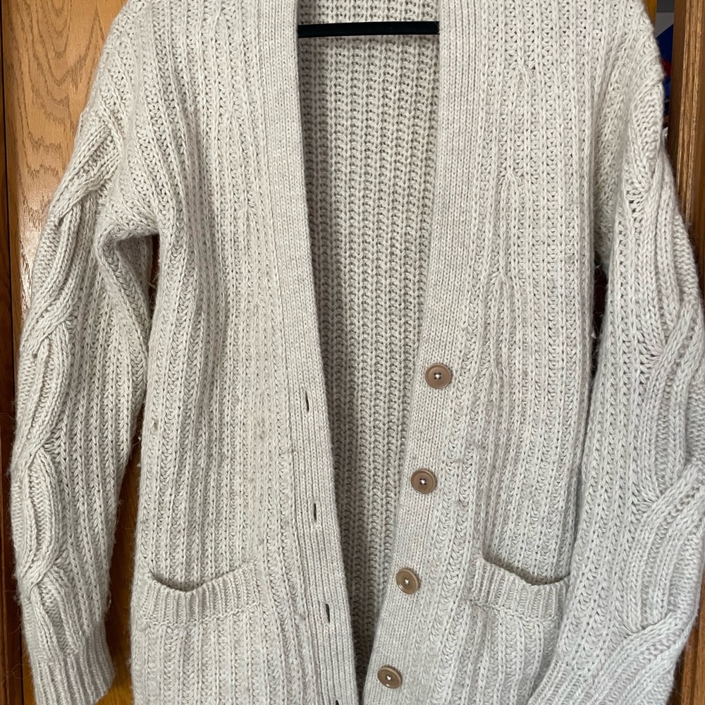 Banana Republic, Italian wool cardigan sweater, size S